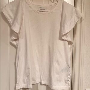 Banana Republic Supima cotton tee with flutter sleeves size XS petite
